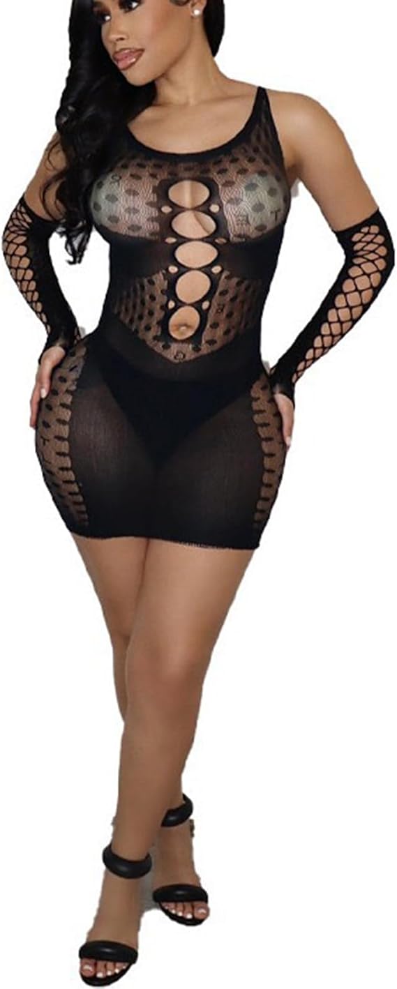 Fishnet Dress For Women Sexy Fishnet Bodysuit Exotic Dancer Bodystocking
