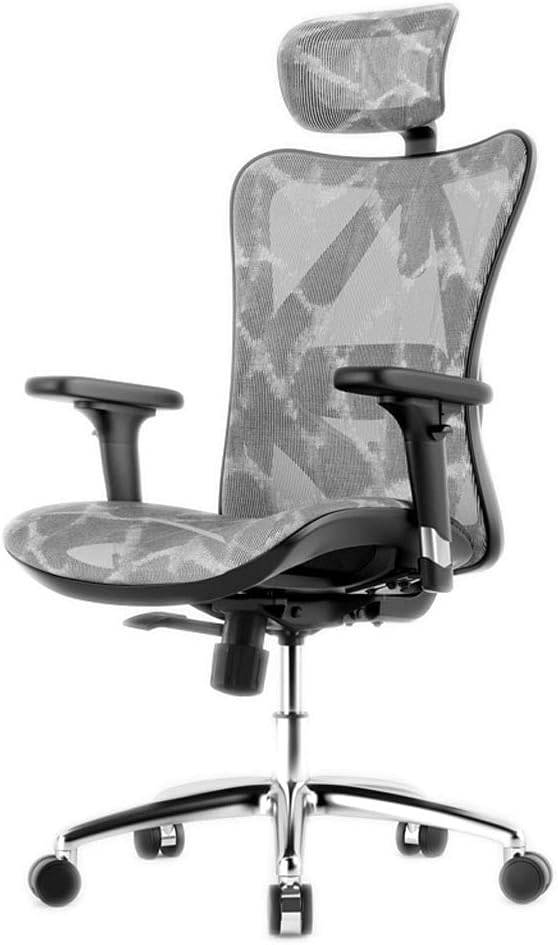 Office Desk Chairs Ergonomic Mesh Office Chair High-Back Desk Chair Rotating Computer Work Chair Study Home Comfortable Sedentary Computer Chair Home Office Task Chair (Color : Gray A)