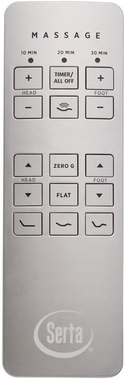 Serta Motion Perfect II and III Adjustable Bed Replacement Remote