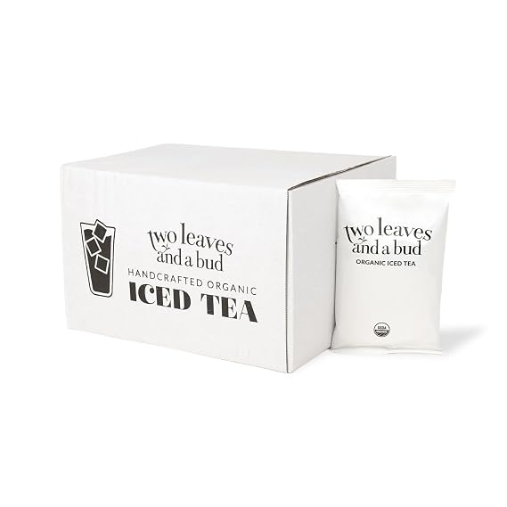 Paisley Label Tea by Two Leaves and a Bud Organic Tart Berry Herbal Iced Tea, 1 Ounce, 24 Count