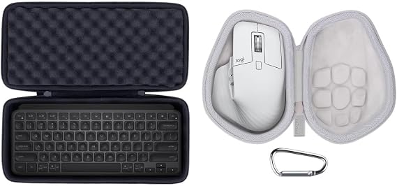 co2CREA Hard Case for Logitech MX Master 3S Mouse + MX Keys Mini Keyboard