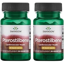 Swanson Pterostilbene 50 mg 30 Veg Caps (2 Pack)