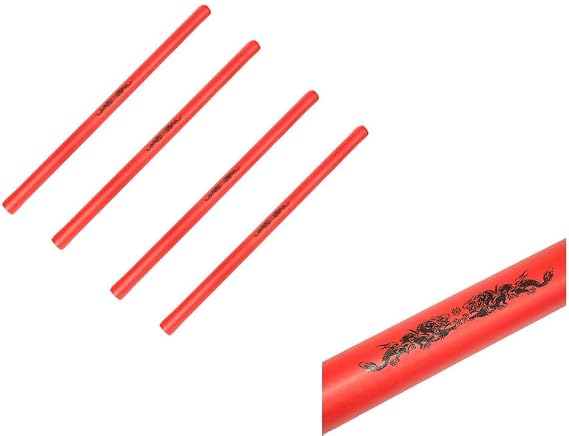 Lees' Deluxe Escrima Set of 4 (Four) Safety Foam Sticks - Red