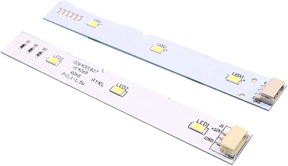 2PCS Refrigerator Freezer LED light Board Compatible for Haier Refrigerators Front-door LED Light Board Replacement BCD-575WDBI 0064001827