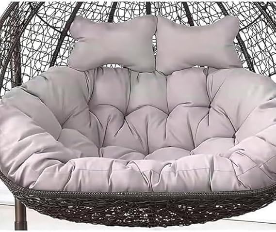 Washable Hanging Egg Chair Cushions Replacement, Double Swing Chair Cushion, Waterproof Thicken Hanging Basket Seat Cushion, Hanging Hammock Chair Cushion Only67x47in/170x120cm(P)
