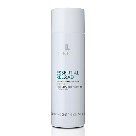 Lendan - Prebiotic Facial Cleansing Milk - Essential Reload - 200 ml - All Skin Types - Removes Makeup and Impurities - Brightness and Hydration - Light Texture