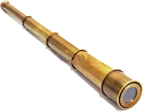 Nautical Brown Antique Spyglass Telescope 18" Handmade Collectibles Victorian Telescope Rustic Vintage Home Decor Gifts