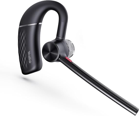 Yealink Bluetooth Headset BH71 Lite,Wireless Bluetooth Earpiece for Cell Phone,Single Ear Headset with Noise Canceling Mic for Office/Driving/Business,10Hrs Talktime,Mute