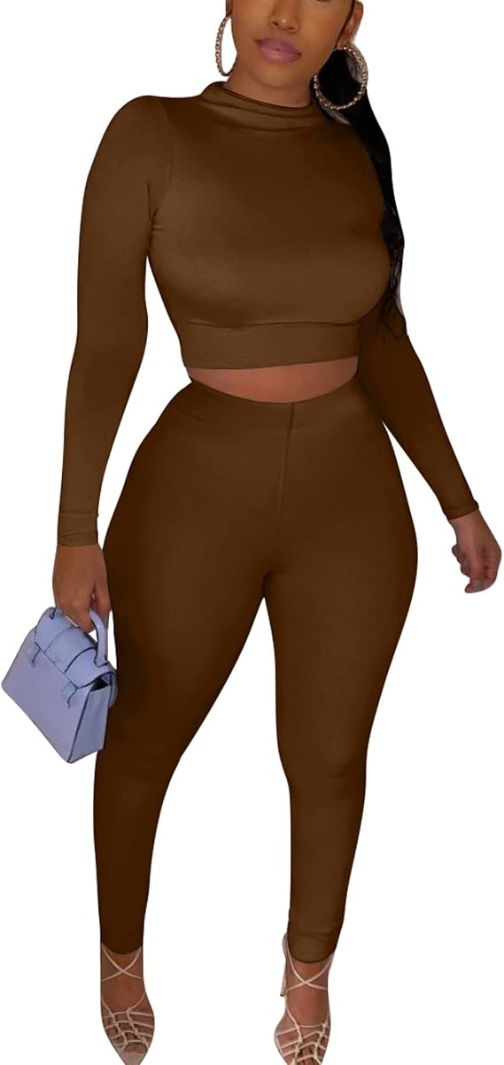 Kaximil Women's Long Sleeve Workout Sets Mini Dresses
