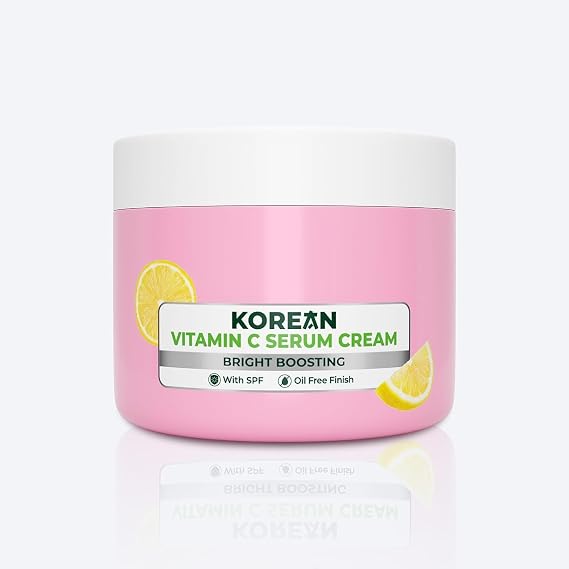 Generic 10x Korean Vitamin C Brighteniing Serum Cream | Fades Dark Spots, Pigmentation & Dullness | Oil-free & Lightweight | With SPF 50 | All Skin Types | For Women & Men | 50g PO