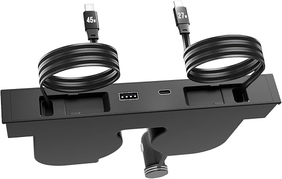 USB Hub for Tesla Model Y Juniper Accessories 2026 & Model 3 Highland 2025 Accessories, Hidden Console Phone Charger Hub, Center Console Interior (1-Type C for ModelY/3 Juniper&Highland)
