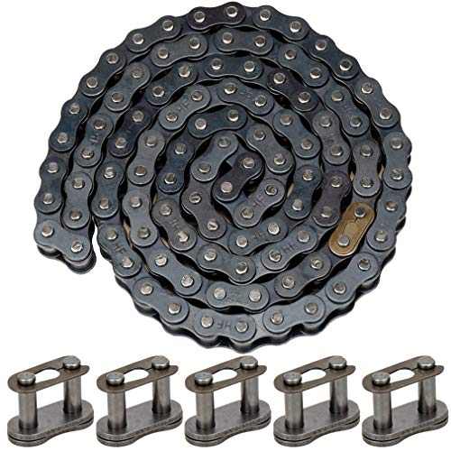 HIAORS 428 Drive Chain 104 Link with 5pcs Connecting Master Links Compatible with 50cc 70cc 90cc 110cc 125cc Suzuki NST Dirt Pit Bike ATV Quad Go Kart 4 Wheeler TaoTao Sunl