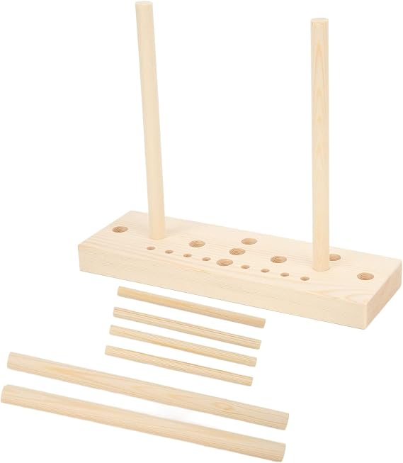 Boxwizard Bow Maker for Ribbon Wooden Multi Size Adjustable with Wooden Board Sticks for Making Bows DIY Crafts Party Decorations