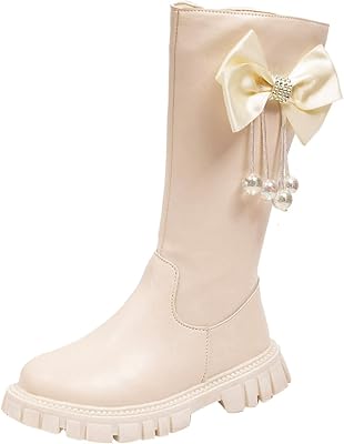 Girl Kids Shoes Long Boots High Boots Autumn Winter New Soft Bottom Leather Boots Kids Marching Boots