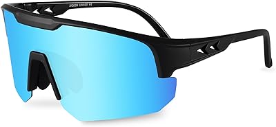 OULAIQI Polarized TR90 Lightweight Sports Sunglasses, UV400 Protection Unisex for Cycling, Running, Baseball & Hiking