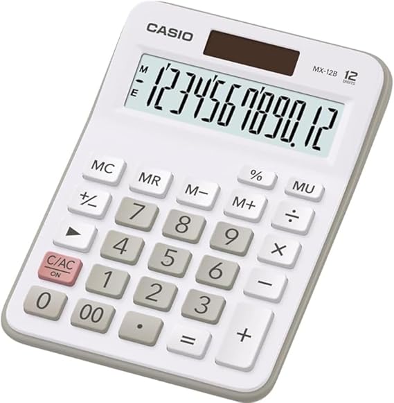 New Casio MX-12 Desk Calculator 12-Digit Display