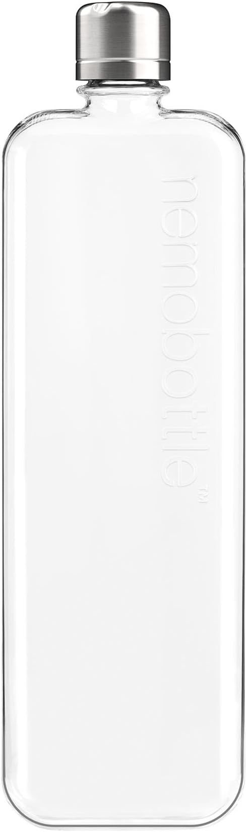 memobottle Slim - 15oz (450ml) - Sleek, Slim & Flat Water Bottle for Bags, Laptops & Books | BPA Free Tritan | Modern, Minimalist | Ideal for Gym & Daily Use