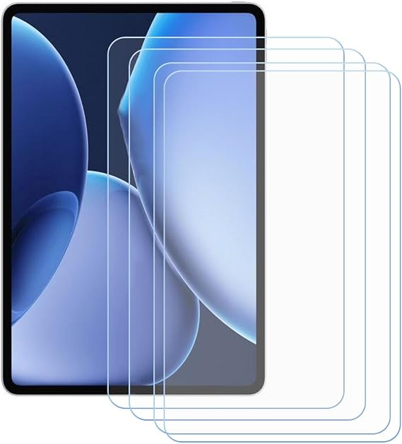 適用 OnePlus Pad 2 Pro強化ガラススクリーンプロテクタ汎用4パック、OnePlus Pad 2 Pro 9H硬度防掻き防指紋防気泡互換全カバー透明膜13,2"