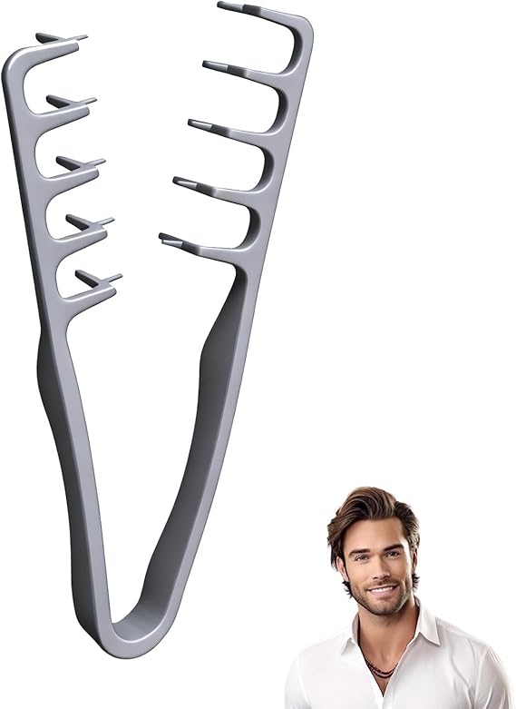 Texture Comb, Volumizing Wide-Tooth Hair Styling Tool, Roots Lift Accessory for Women, Lightweight Hair Detangler