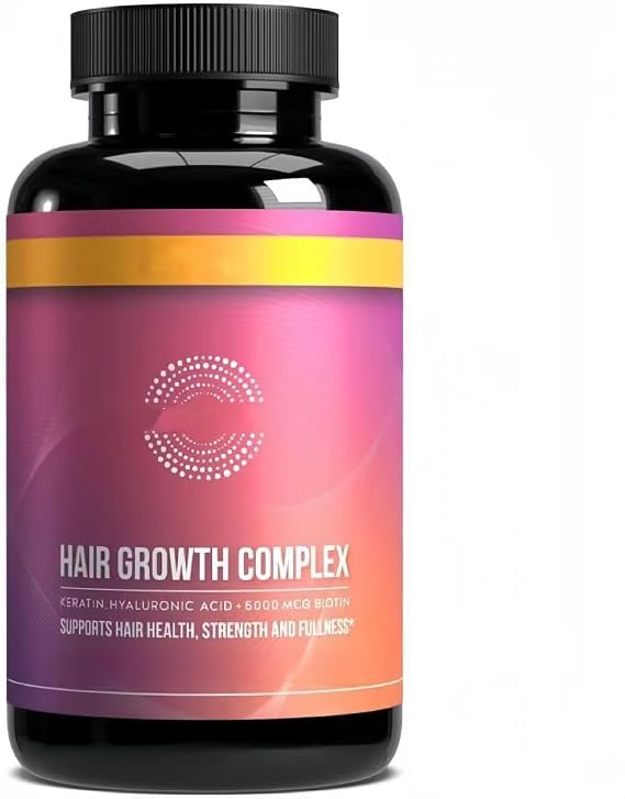 Hair Growth Vitamins | Naturally Regrow Stronger & Healthier Hair, Skin And Nails | Stops Hair Loss | for Women & Men