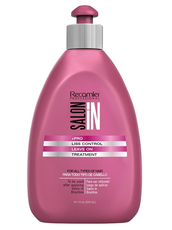 Salon In by Recamier - Liss Control Leave-On Hair Treatment | Leave-in Anti-Frizz Hair Care Treatment | 10.58 fl oz / 300 ml