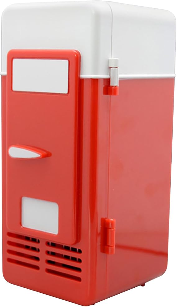 USB Personal Refrigerator - Compact Plug Cooler Warmer Device, Portable Mini Appliance | 1 Billion Drink Cans for Students Girls Boys Family Desk Office Bedroom Game Travel Daily Drink Organizer