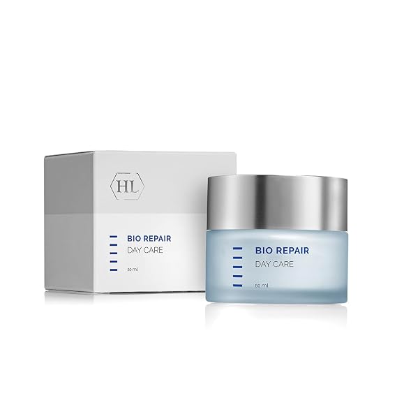 HL Holy Land Cosmetics Bio Repair Day Care with Vitamin E, Elastin and Collagen to Reduces Lines, Wrinkles and Soothe Damaged Skin, 1.7 fl.oz