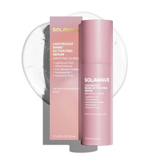 Solawave LightBoost Red Light Therapy Wand Activating Serum, 1.7oz