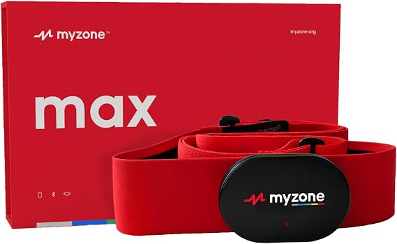 Myzone Heart Rate Monitors - Physical Activity Fitness Tracker for Your Chest Bluetooth Connectivity and Waterproof Device for Sport and Fitness Activities