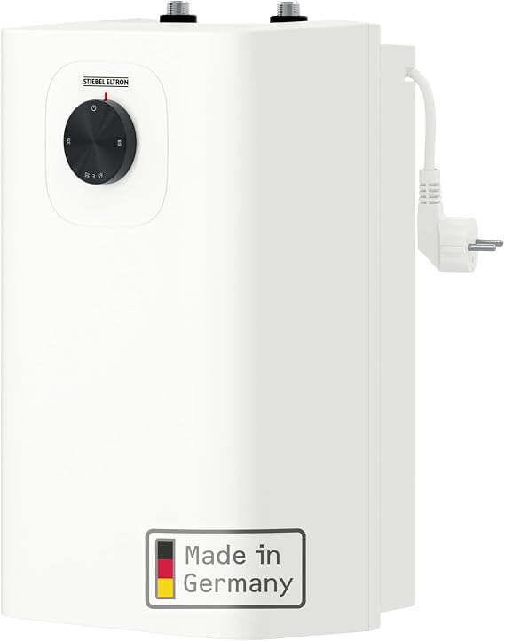 Neueste Generation STIEBEL ELTRON Boiler UFP 5 Trend mit thermostop-Funktion sehr kompakt Untertischboiler 5 Liter Niederdruck mit Stecker 230V 2 kW Made in Germany 204966 [Energieklasse A]