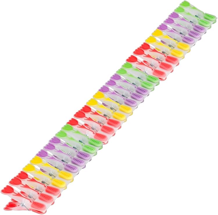 New-Max Elite Lale Desenli Silikon Mandal, Şeffaf, 30 Adet