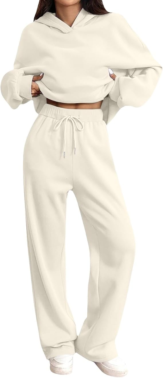Women's Tracksuits Hoodies And Jogger Pants With Pockets Tracksuit Sets | Long Sleeve Sweatshirt&Sweatpant Casual Jogging Yoga Gym Running Athletic Outfits,Airport Outfits For Women 2026,Leisure Wear