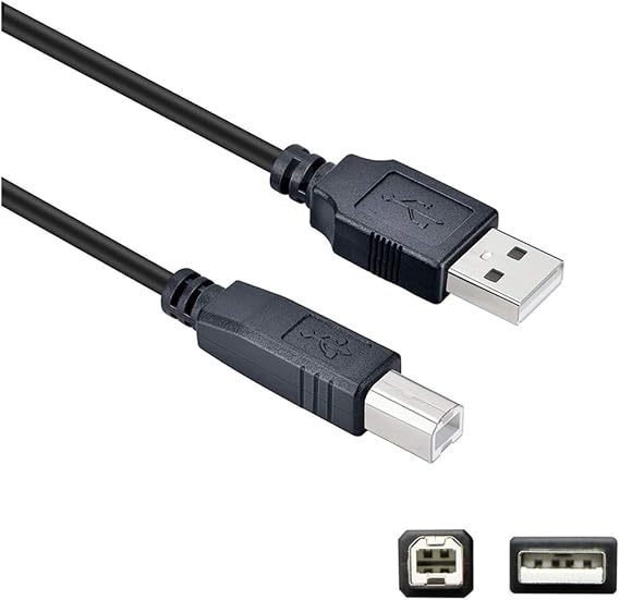 USB Cable for HP Envy Printer 6255 7155 7643 7855