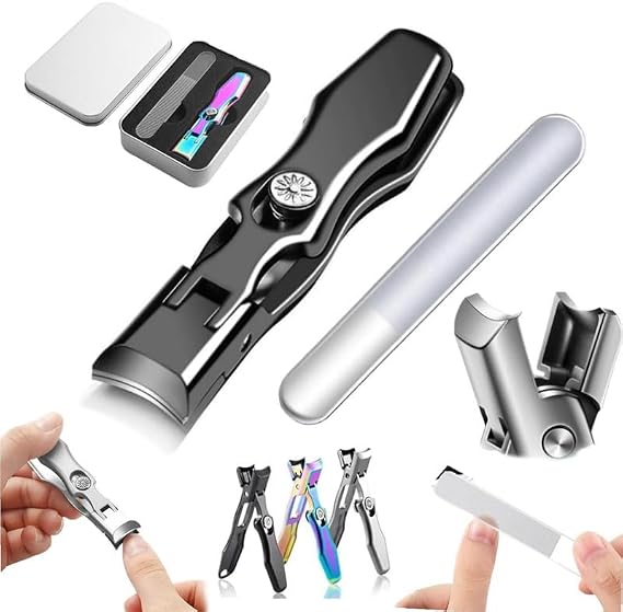 OFY ONLY FOR YOU German Nail Clippers, Luxurious Ultra Sharp Nail Clippers for Men (Black)