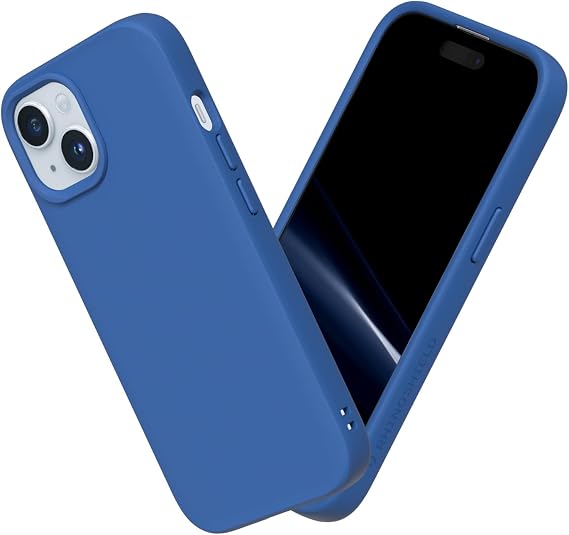 RhinoShield SolidSuit Phone Case for iPhone 15 Plus Cobalt Blue