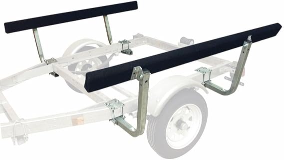 Overton's Bunkboard-Style Boat Guide-Ons Carpet-Covered, Fits Up to 4-1/4" Trailer Frames, Pre-Galvanized Steel, Adjustable Mounting, Hardware Included, Set of 2