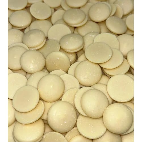 1 lb Raw Cocoa Butter Wafers - Non-Deodorized, Pure and Unrefined, 100% Natural, Perfect for Skincare - Rich in Nutrients and Antioxidants, Ethically Sourced