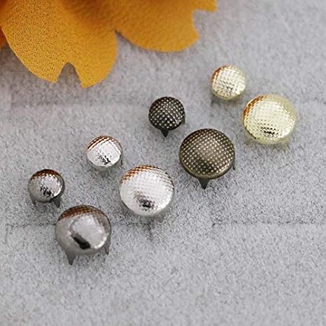 GoldStar Tool Prong Rivets Grid Rivets for Leather, Fabric, Upholstery | Craft Supplies (Silver, 9MM (Set of 100))