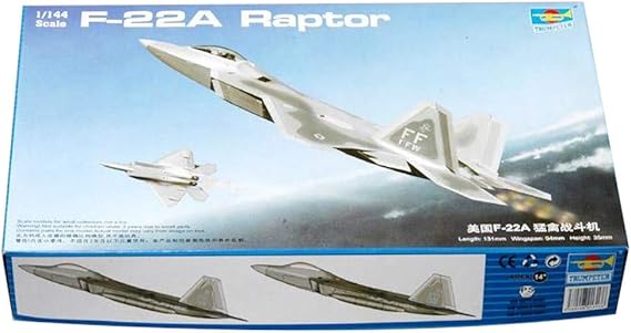 Trumpeter Interride 1/144 Model F-22 Raptor Plastic Model