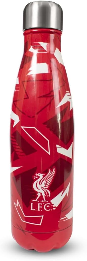 Hy-Pro Officially Licensed Liverpool F.C. Thermal Bottle - Stainless Steel, Double Wall, Vacuum Flask, Fade Design, Lightweight, Leakproof, Great Football Gift Idea