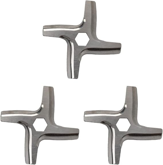 Universal Steel Blade for Hand Meat Grinder - Size #5 - Electric Grinding Accessories Parts - Replacement Metal Cutting Knife (3)
