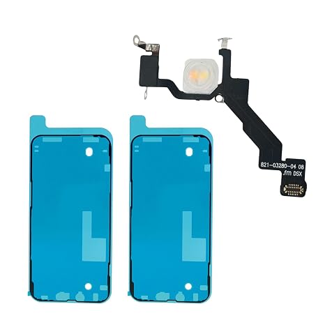 Flashlight Flex Cable for iPhone 13 Pro Max - Restores Torch Function - 2X Screen Seal Included - Pre-Installed Bracket