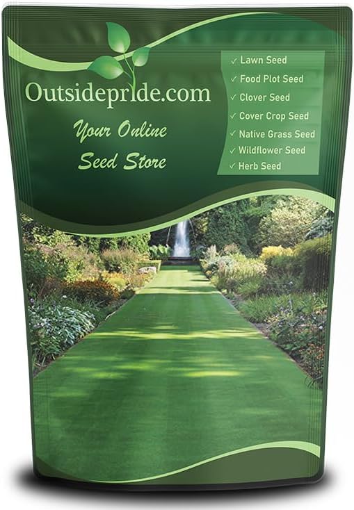 Outsidepride Legacy Fine Fescue Grass Seed Mix - 5 lbs. Shade & Sun Tolerant Blend of Hard, Chewings & Creeping Red with OptiGrowth Coating for Better Establishment