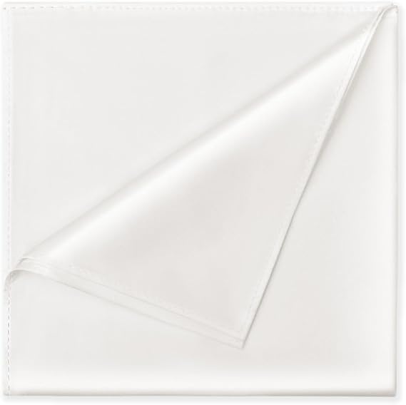 Satin Pocket Square for Men, Vegan Silk Suit Handkerchief