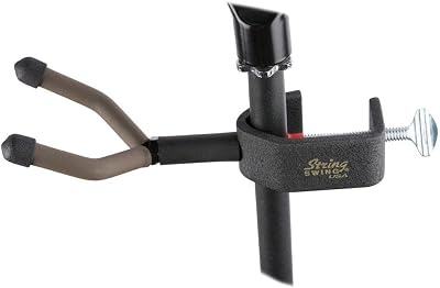 String Swing Ukulele or Mandolin hanger for Mic Stands and Music Stands Safely hang your Ukulele or Mandolin from your mic stand CC04UK