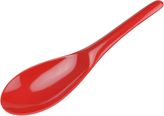 Gourmac Red Melamine Rice Spoon 8.5"