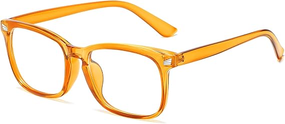 Blue Light Glasses for Woman Men, 99% Blocking Square Frame 1 Pack