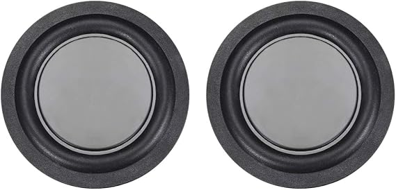 uxcell 2Pcs 2 Inches 57mm Bass Speaker Passive Radiator Auxiliary Rubber Vibration Plate Subwoofer DIY