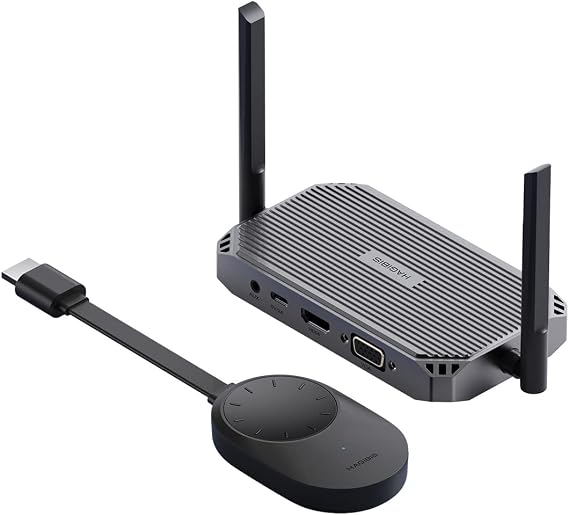Hagibis Wireless HDMI Transmitter and Receiver, Wireless Display Dongle, Plug and Play HDMI Adapter for TV, Camera, Streaming, Laptops, PC, Media, PS4/5