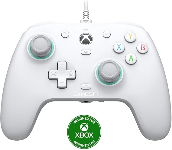GameSir G7 SE Wired Controller for Xbox Series X|S Xbox One & Windows 10/11 Plug and Play Gaming Gamepad with Hall Effect Joysticks/Hall Trigger 3.5 mm Audio Jack (White)